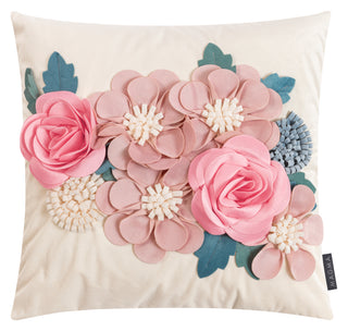 Magma Kissenhülle Flowery 45x45cm rosa