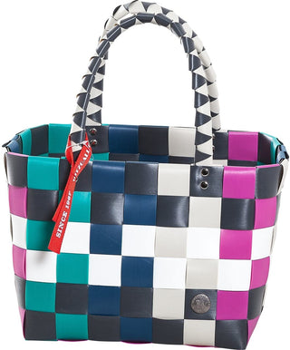 Witzgall Einkaufsshopper Mini 5008-49  Weiß/Blau/Pink