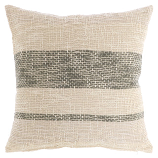 Unique Living Fransenkissen Nine 45x45cm white tint