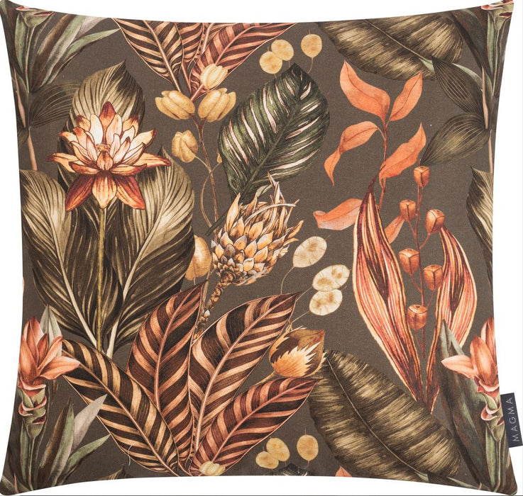Magma Kissenhülle Dahlia 50x50cm braun