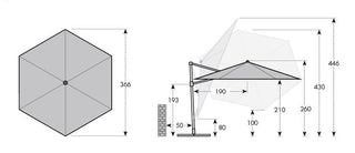Doppler Pendelschirm Active Ø 370cm