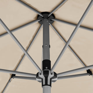 Knirps Kurbelschirm Silver Automatic 230x150cm