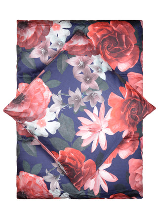 Living Dreams Satin-Bettwäsche Denim Blush