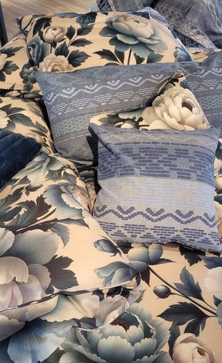 Living Dreams Feinsatin-Bettwäsche Creme/Flower