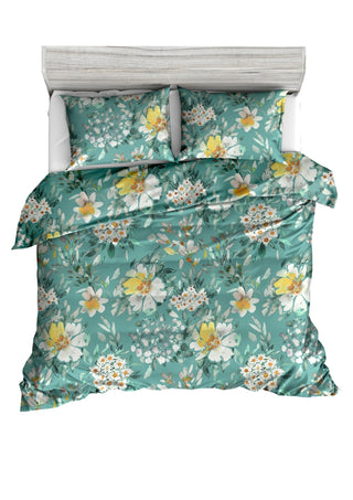 Living Dreams Feinsatin-Bettwäsche Blumen-Design
