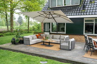 Garden Impressions Lounge-Set St. Tropez 7tlg. carbon black/rope sand/merino sand