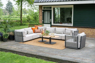 Garden Impressions Lounge-Sessel St. Tropez carbon black/rope sand/merino sand