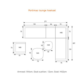 Garden Impressions Lounge-Set Portimao 6tlg.