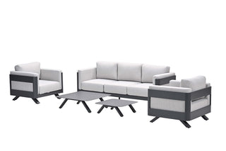 Garden Impressions Lounge-Set Realdo 5tlg. carbon black/valley sand