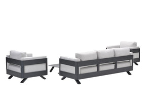 Garden Impressions Lounge-Set Realdo 5tlg. carbon black/valley sand