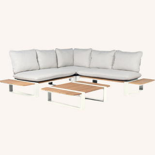 Tierra Outdoor Lounge-Set Seto Alu/Teak