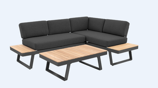 Doppler Lounge Expert Plus Vittoria Teak 3tlg. schwarz