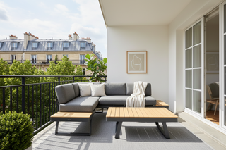 Doppler Loungegruppe "Aversa Balkon" anthrazit/Teak