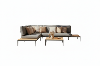 Zeo Living Lounge "Cubaro" Teak/Aluminium