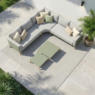 GARDEN IMPRESSIONS Lounge-Set Carmen 5tlg. grau/grün