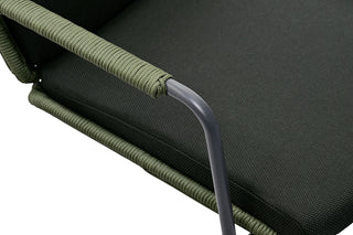 Zeo Living Sessel "Catania" moosgrün/schwarz