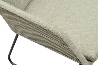 Zeo Living Sessel "Florenz" anthrazit/natur