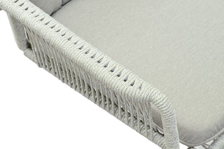 Zeo Living Diningsessel Rivi weiß/hellgrau