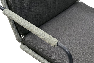 Zeo Living Sessel "Catania" grau/anthrazit