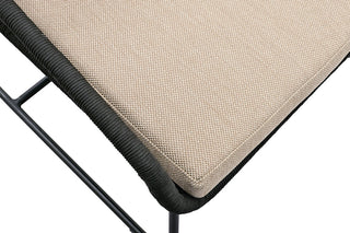 Zeo Living Loungesessel "Portofino" schwarz/taupe