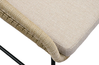 Zeo Living Loungesessel "Portofino" schwarz/natur