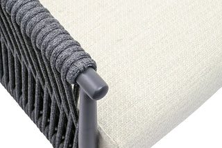 Zeo Living 3-Sitzer Sofa "Tango" anthrazit/natur