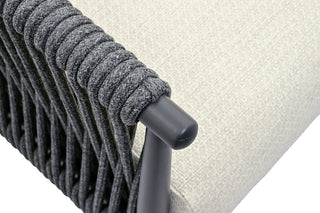 Zeo Living Loungesessel "Tango" anthrazit/natur