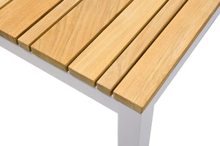 Solpuri Gartentisch "Classic" Teak/Alu weiß 220 x 100cm