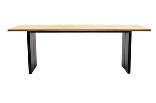 Zeo Living Gartentisch "Stockholm" Teak/Edelstahl 220 x 100cm