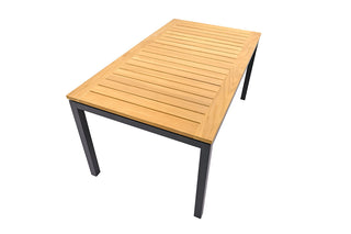 Garden Art Tisch Essence Alu Teak 156/214x90cm anthrazit