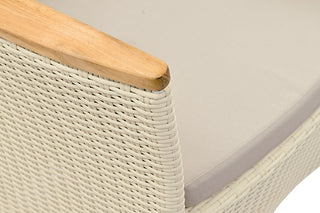 Zeo Living Geflechtsessel "Hawaii" 6mm white wash