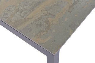 Zeo Living Gartentisch Nero 210 x 95cm Dekton/Aluminium