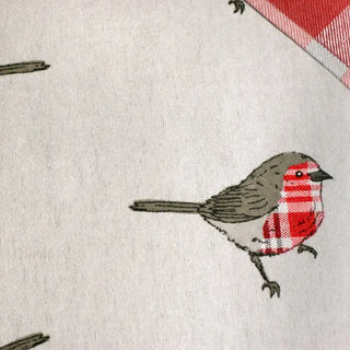 Zeo Living Weihnachtsbettwäsche Rotkehlchen