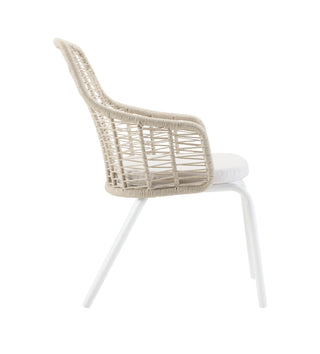 Solpuri Diningsessel "Luuna" weiß/natur