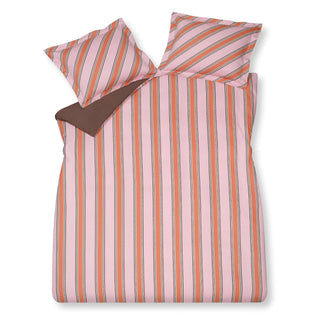 Vandyck Bettwäsche Baumwolle Preppy Stripe Pink