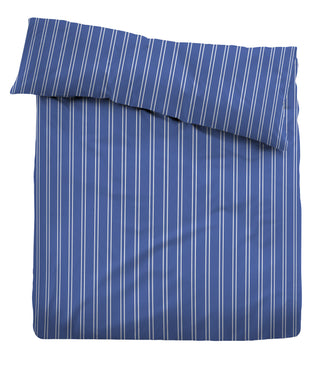 Tom Tailor Satin Bettwäsche Streifen Blau