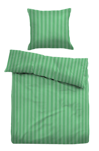 Tom Tailor Satin Bettwäsche Streifen Grün