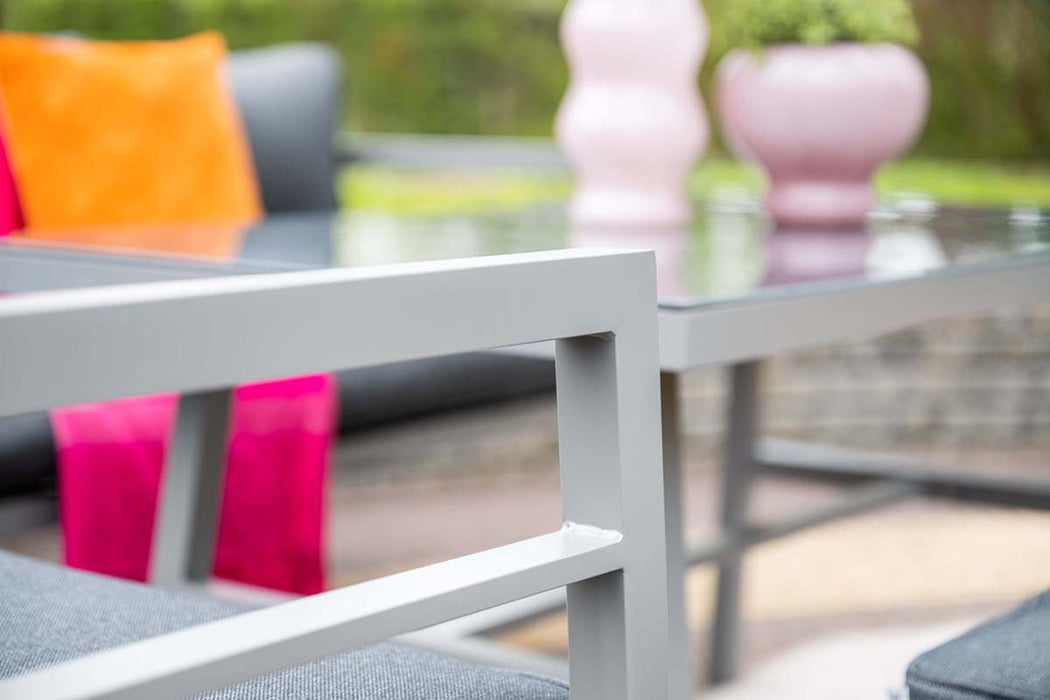 GARDEN IMPRESSIONS Lounge Blakes 4tlg. arctic grey/reflex black