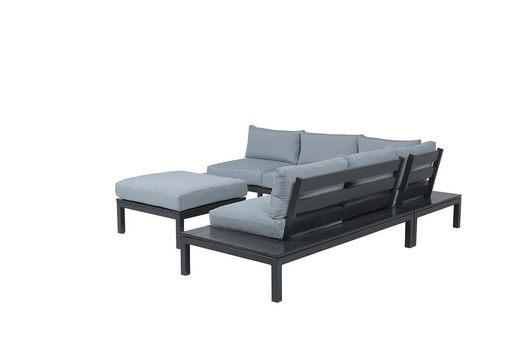 GARDEN IMPRESSIONS Lounge-Set Annabella 4tlg. carbon black/mint grey