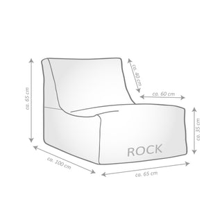Magma Outdoor Sitzsack Korfu Rock Terracotta