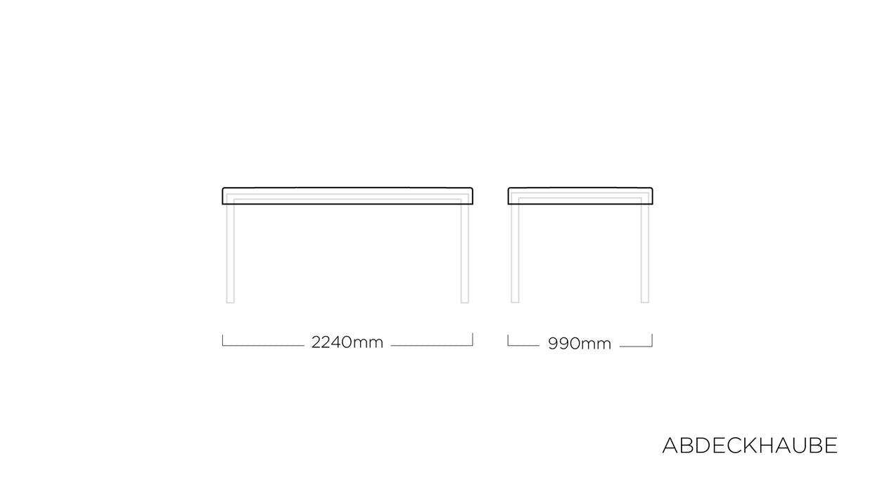Kettler Tischplattenhaube 220x95cm