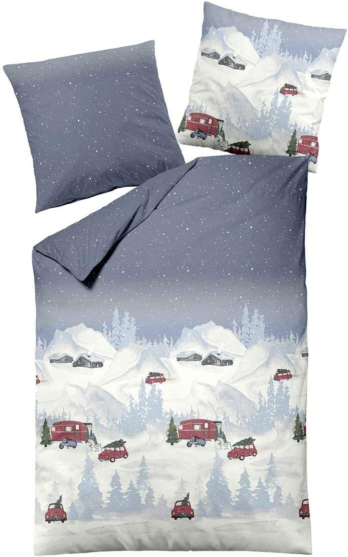 camping bettwäsche Dormisette Edelbiber Bettwäsche Weihnachtsbaum