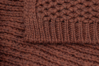 Biederlack Plaid Knit Rust 130x170cm