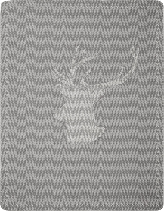 Biederlack Decke Deer 150x200cm Silhouette