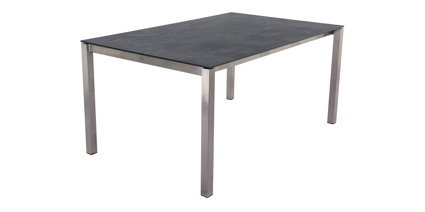 SOLPURI Tisch Classic 160/220x100cm Edelstahl/HPL