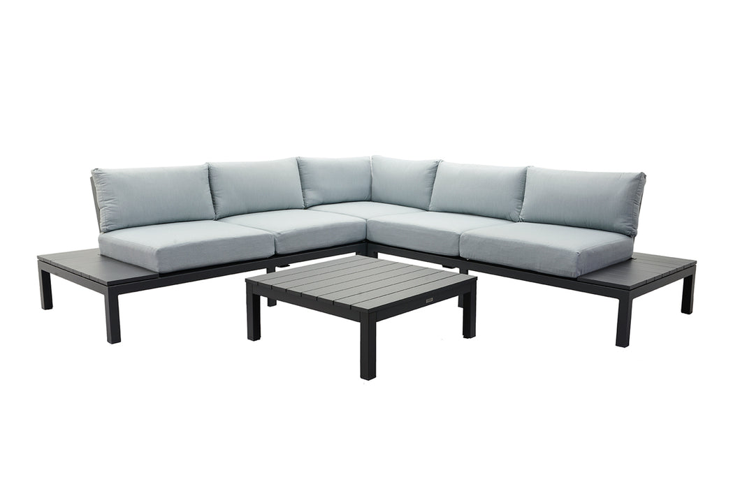 GARDEN IMPRESSIONS Lounge-Set Annabella 4tlg. carbon black/mint grey