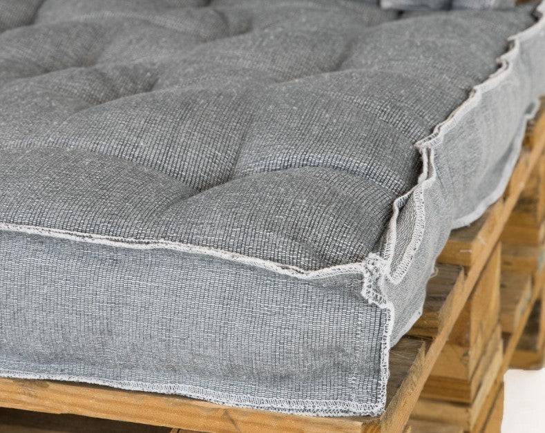 Unique Living Palettenkissen Rib dark grey
