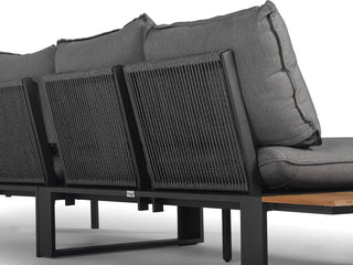 Tierra Outdoor Lounge Dawson Rope Charcoal